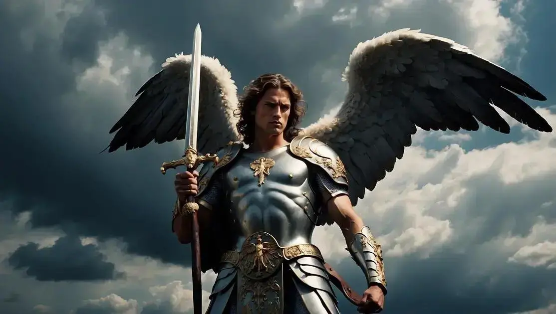 ão Miguel Arcanjo, defendei-nos no combate, sede nosso refúgio contra as maldades e ciladas do demônio...